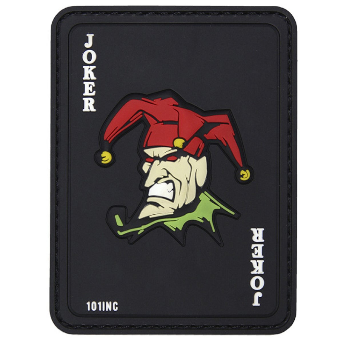 Nášivka JOKER BLACK velcro 3D PVC