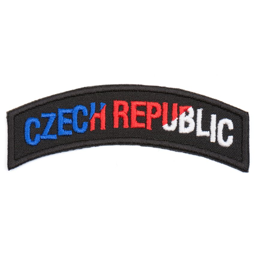 Nášivka Czech Republic oblouk  barevná VELCRO