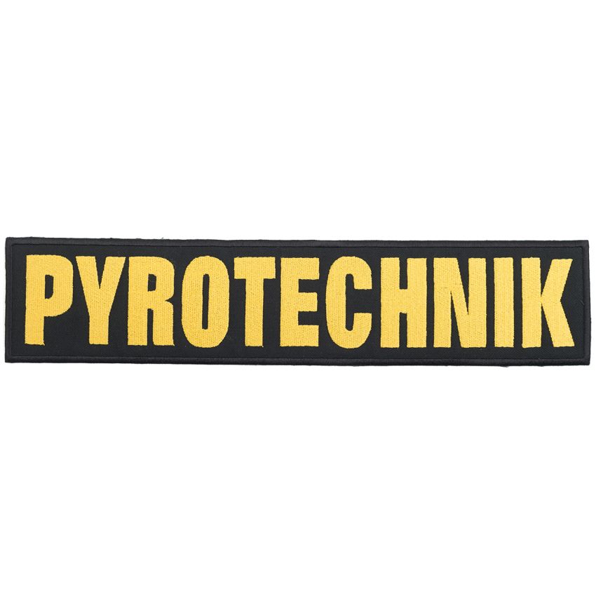 Nášivka PYROTECHNIK barevná zádová velká VELCRO
