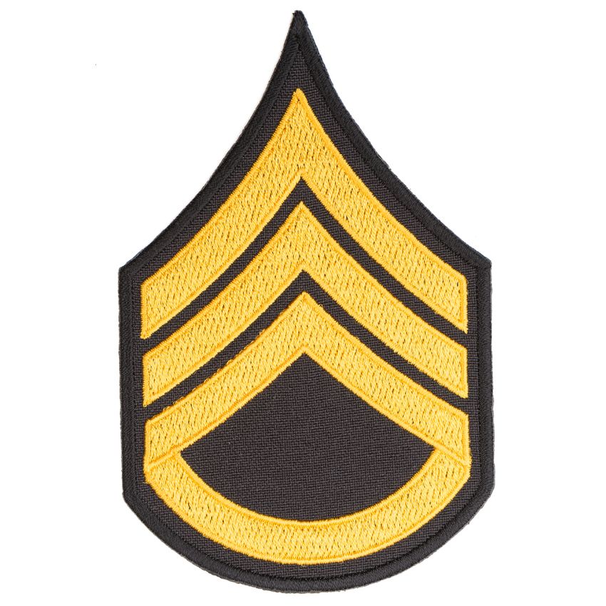 Nášivka hodnost US  štábní seržant barevná