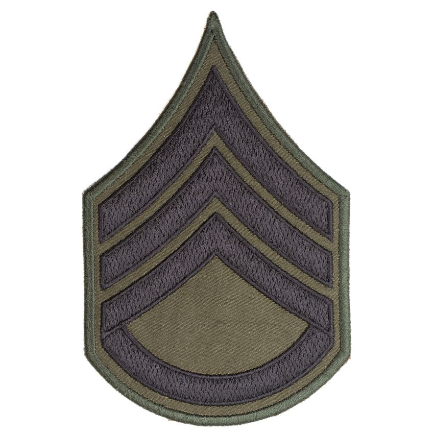 Nášivka hodnost US  štábní seržant bojová VELCRO