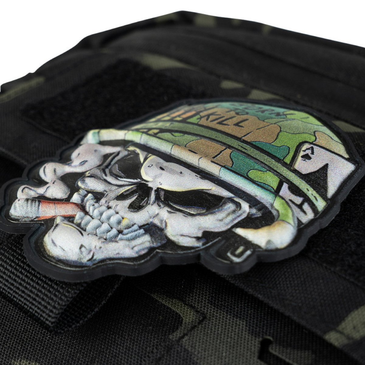 Nášivka SKULL VIETNAM velcro UV 3D PVC