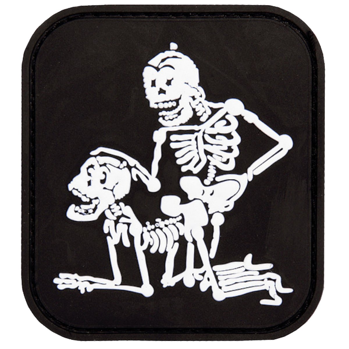 Nášivka TWO SKELETONS SEX velcro 3D PVC