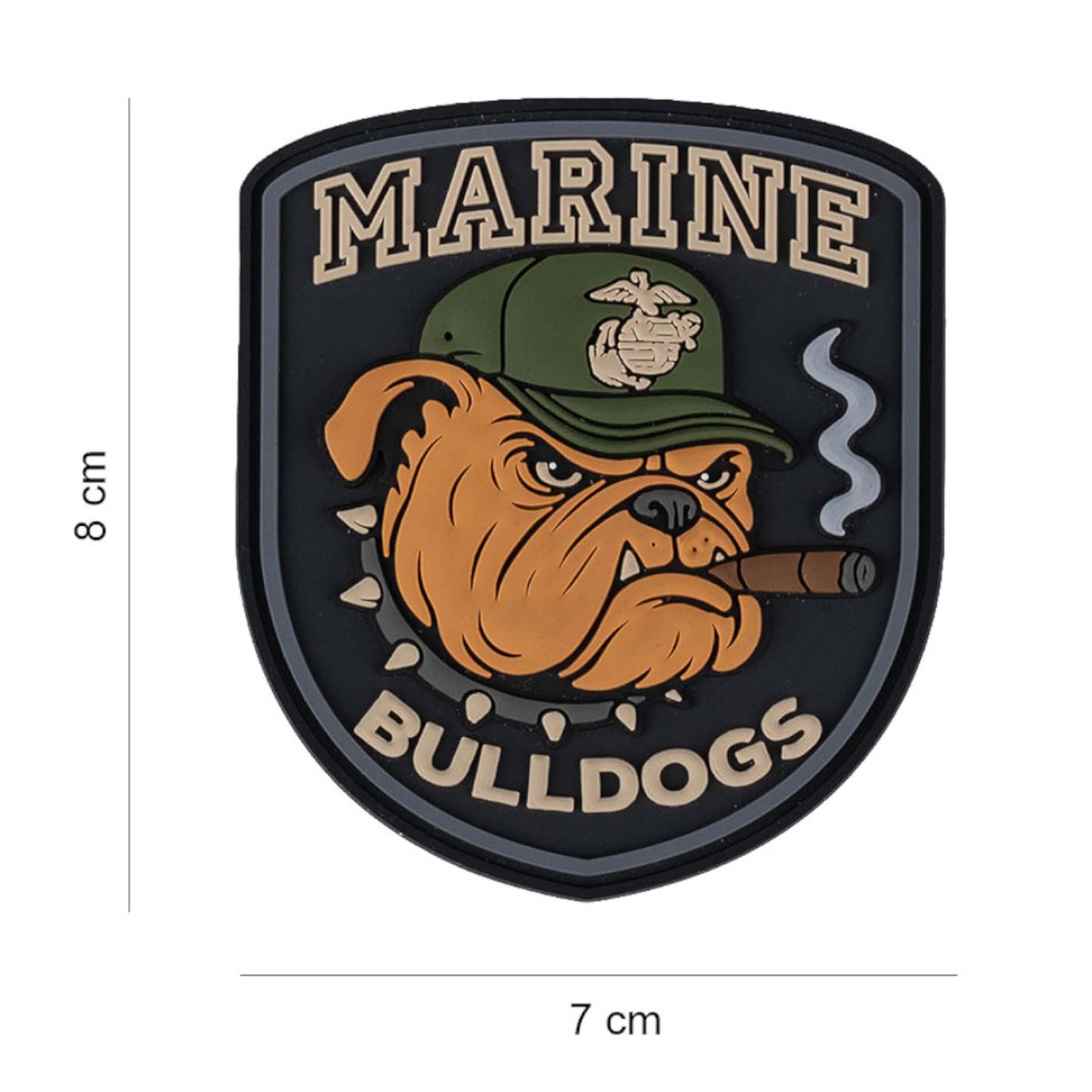 Nášivka USMC MARINE BULLDOGS velcro 3D PVC