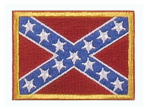 Vyšívaná vlajka - Konfederace - nažehlovací