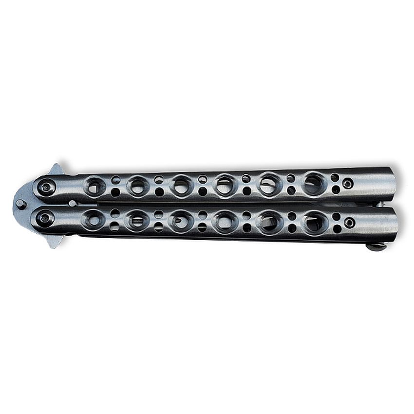 Nůž motýlek stříbrný K163