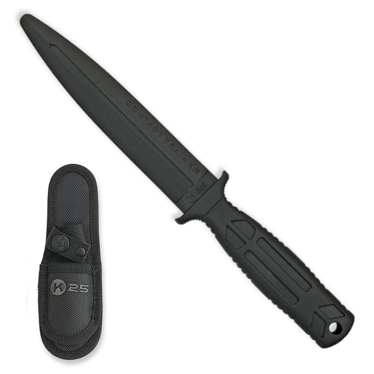 Nůž cvičný K25 gumový ČERNÝ 