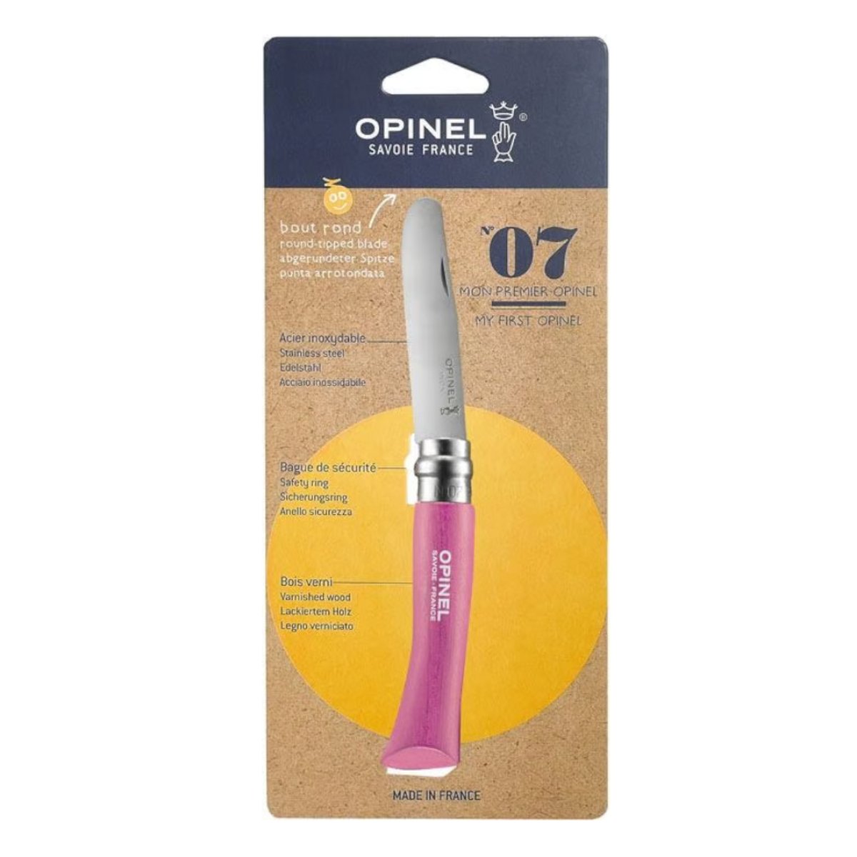 Nůž dětský VRI No.07 OPINEL růžový