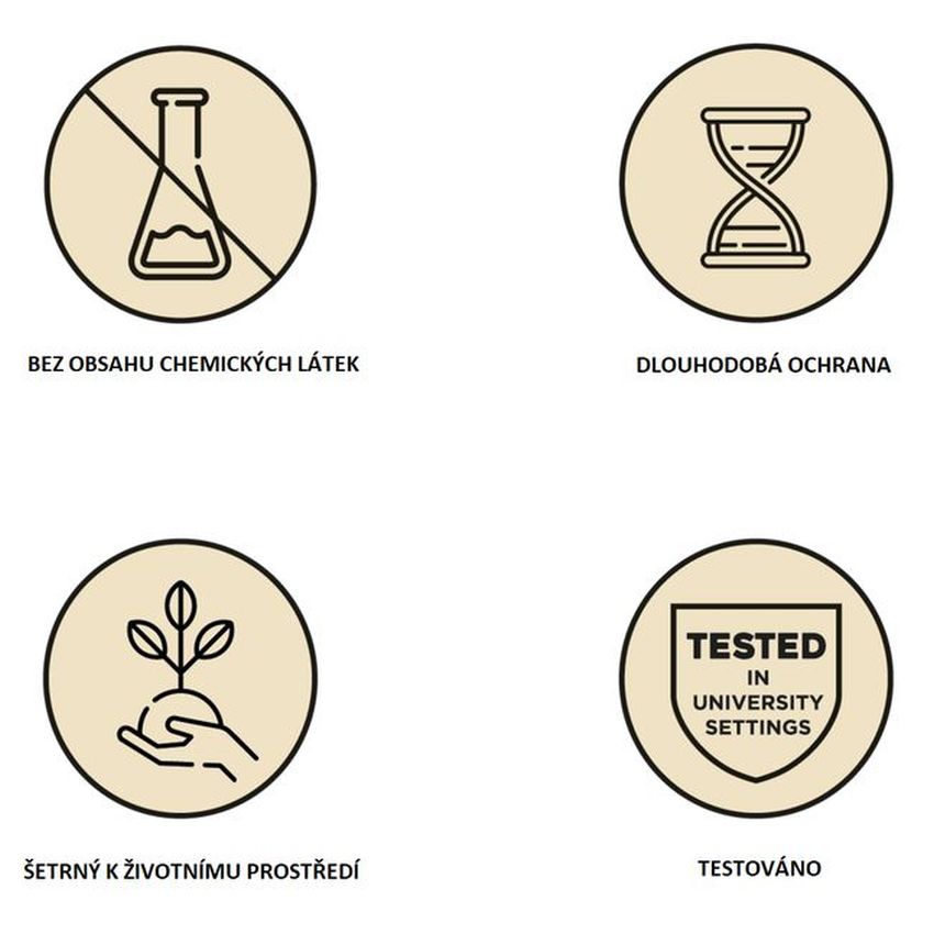 Odpuzovač klíšťat ultrazvukový TICKLESS MILITARY béžový