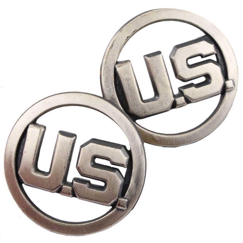 Odznak US kulatý stříbrný 2ks SET