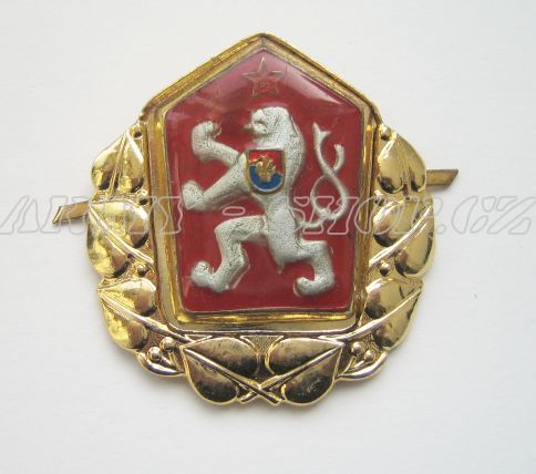 Odznak ČSLA - LEV s okružím MV zlatavý