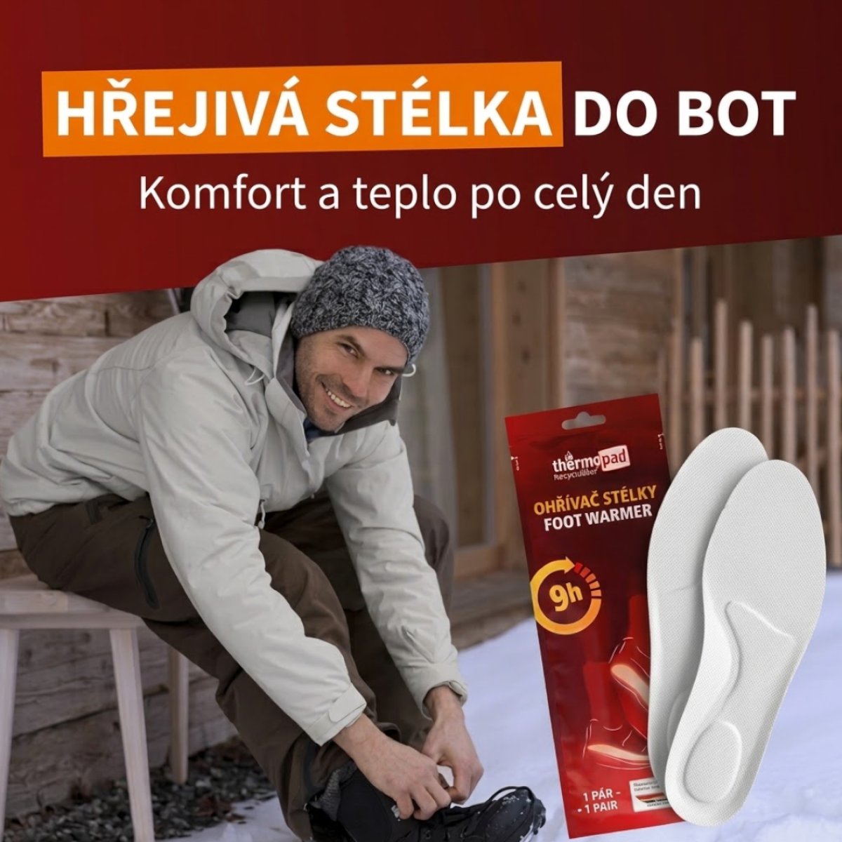 Ohřívač chodidel THERMOPAD 2ks 9hodin