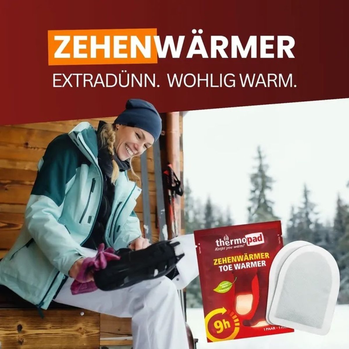 Ohřívač prstů nohou THERMOPAD 2ks 9hodin