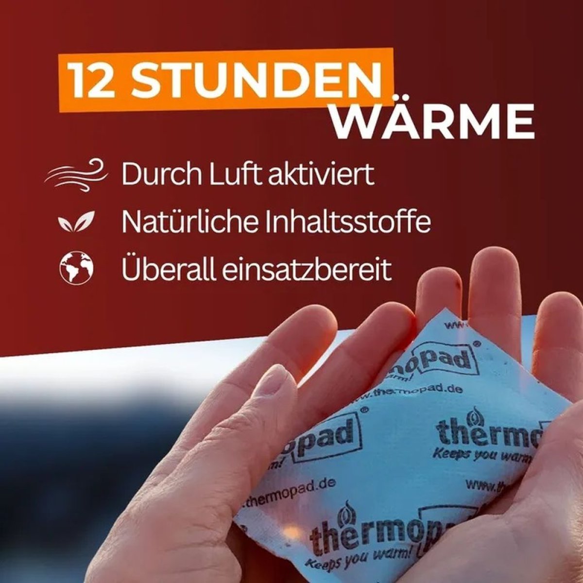 Ohřívač rukou THERMOPAD 2ks 12hodin