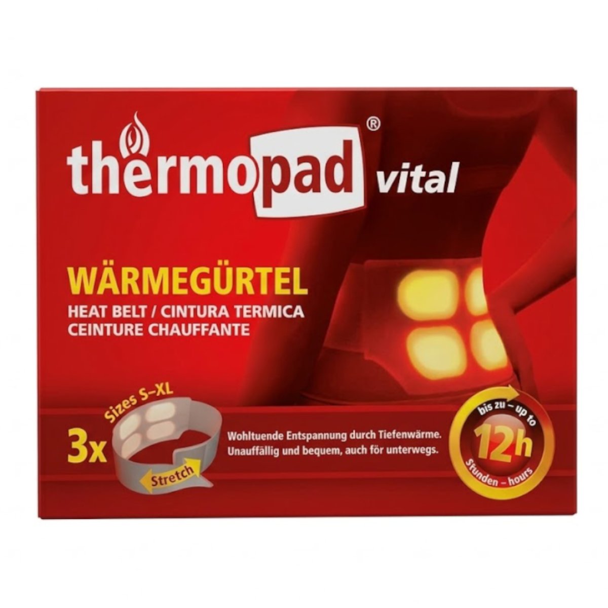 Ohřívací pás THERMOPAD 3ks 12hodin