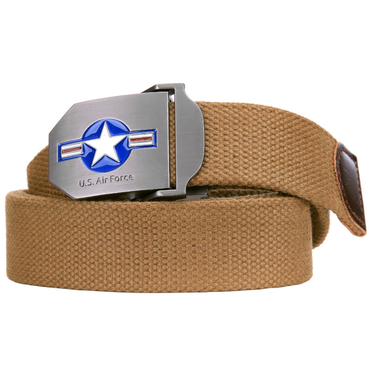 Opasek U.S. AIR FORCE WWII plátěný 101.inc BÉŽOVÝ