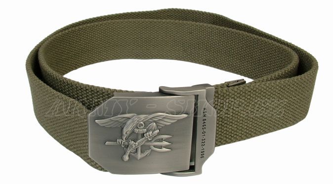 Opasek US NAVY tenký  UTILITY  - Olivový