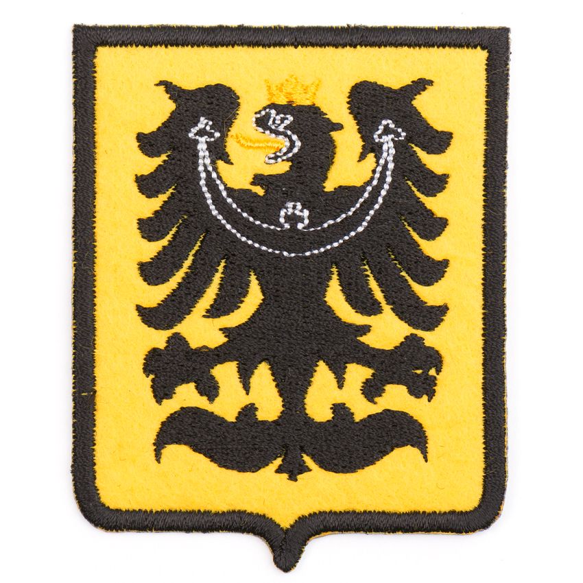 Nášivka Orlice slezská žlutá VELCRO