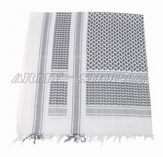 Palestinský šátek černobílý TENKÝ