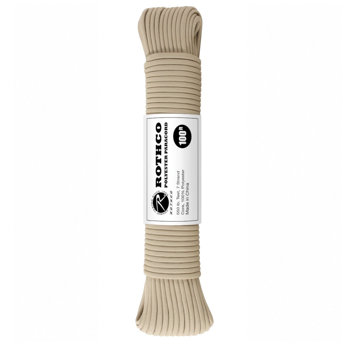 PARACORD 550-Lb 30m-4mm ROTHCO BÉŽOVÁ
