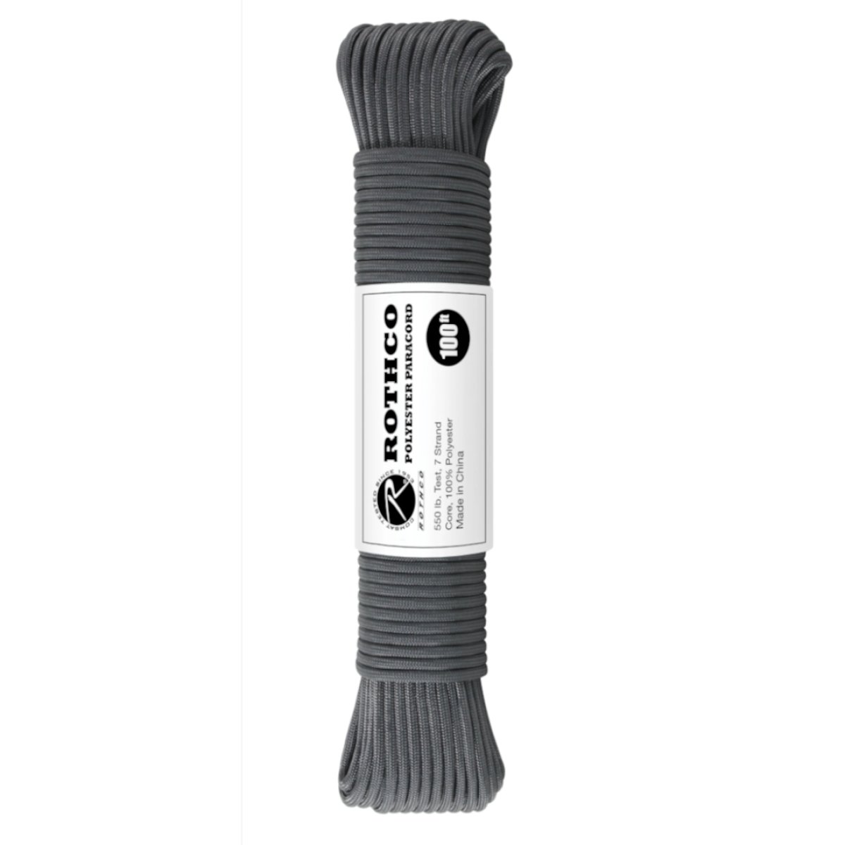 PARACORD 550-Lb 30m-4mm ROTHCO ŠEDÁ