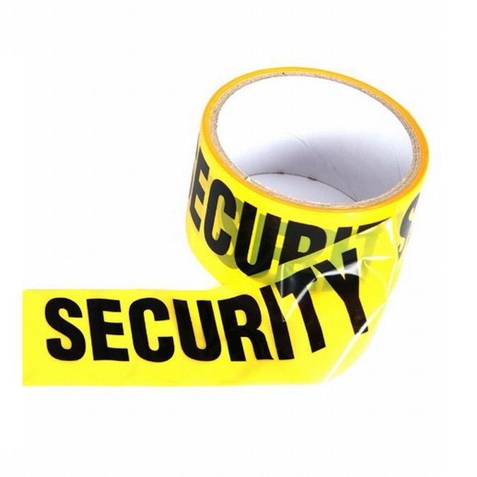 Páska security žlutá  zábrana 