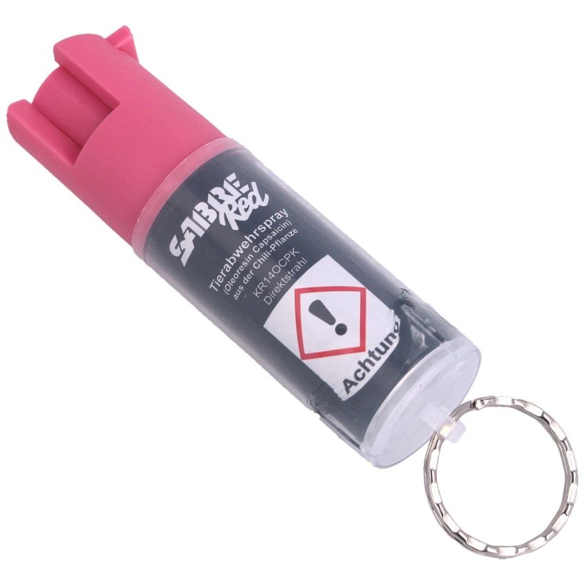 Pepřový sprej SABRE RED s očkem PINK 13,6ml