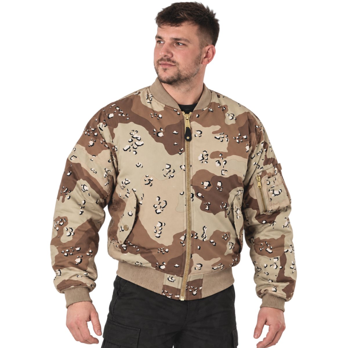 Pilotní bunda US Army MA-1 BOMBER DESERT 6