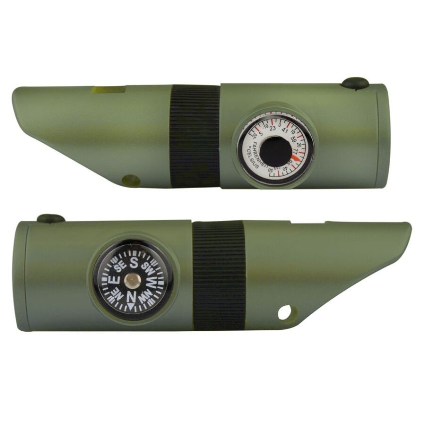 Taktická píšťalka 7v1 Oliv