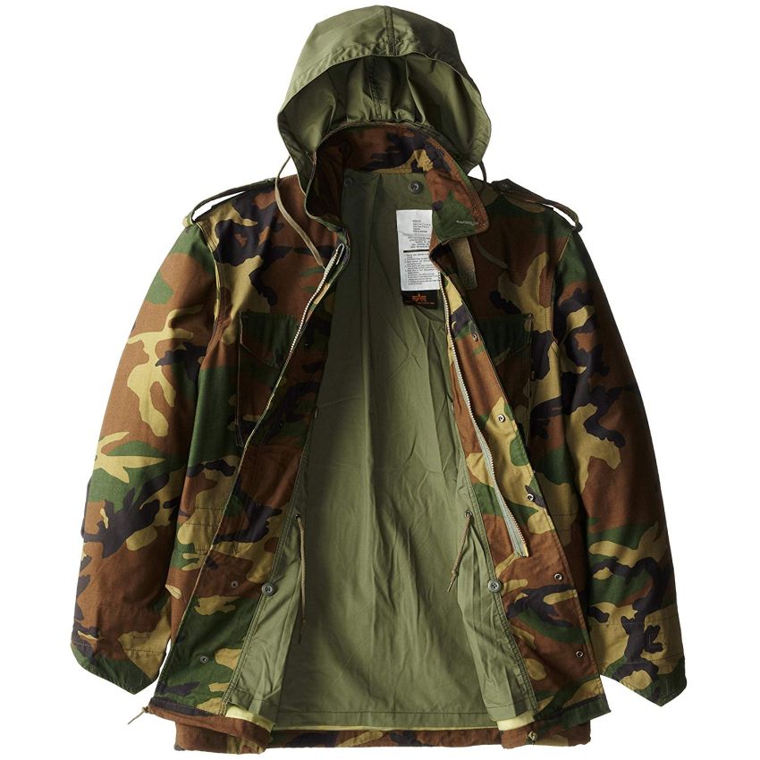 Polní bunda M65 ALPHA INDUSTRIES Woodland