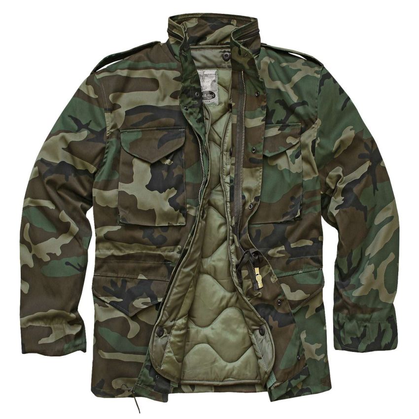 Polní bunda M65  woodland Mi-lTec