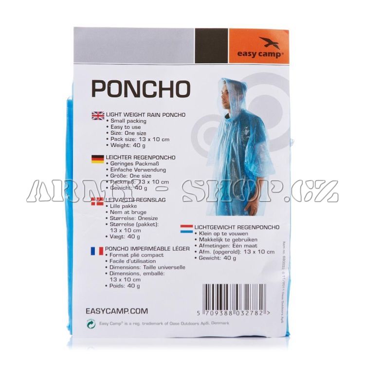 Poncho Easy Camp BLUE