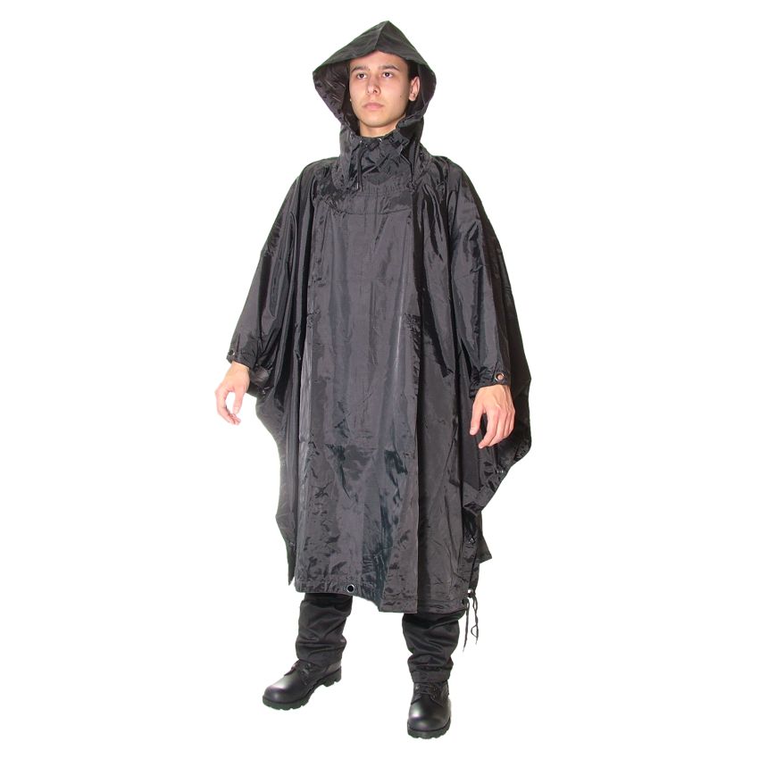 Pončo Army RipStop ČERNÉ
