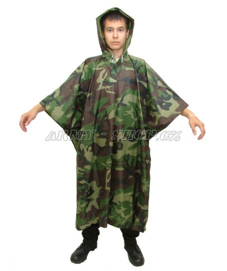 Pončo  JEEP  - woodland