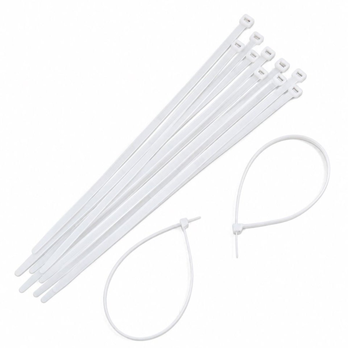 Pouta plast  stahovací pásek bílý