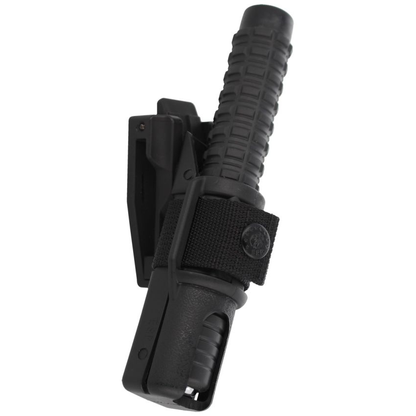 Teleskopický Obušek EXB  Černá rukojeť KALENÝ ČERNĚNÝ