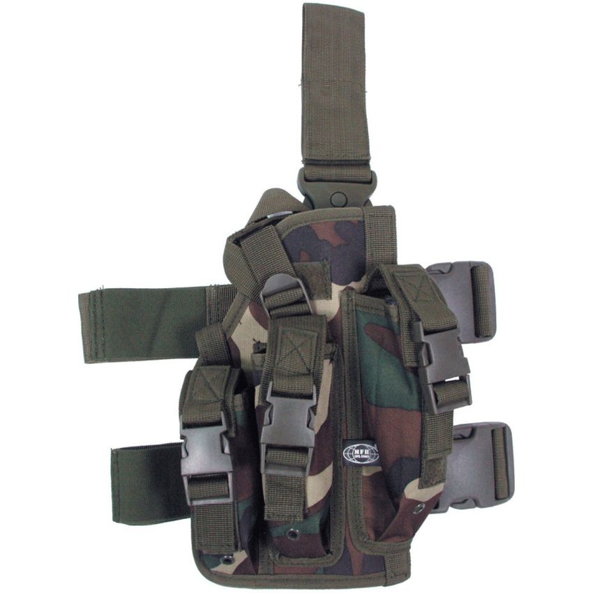 Pouzdro pistolové STEHENNÍ  PROFI  - Woodland