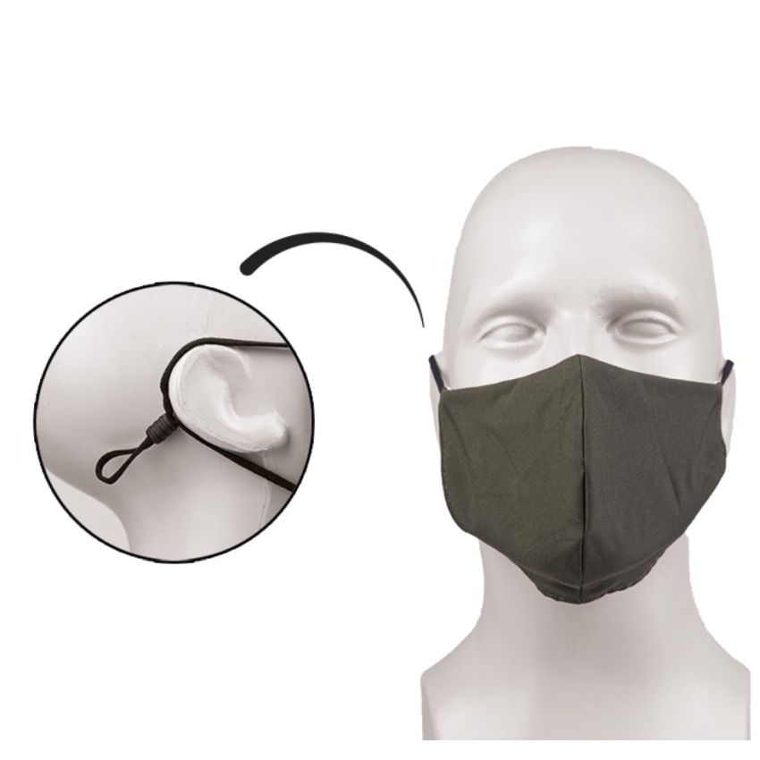 Rouška V-SHAPE PES/EL OLIV