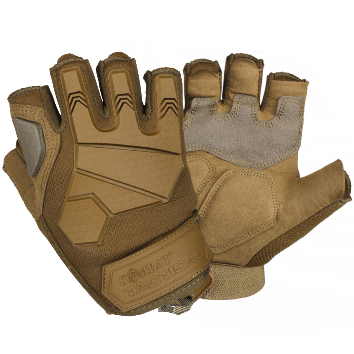 Rukavice bezprsté ALPHA TACTICAL KOMBAT BÉŽOVÉ