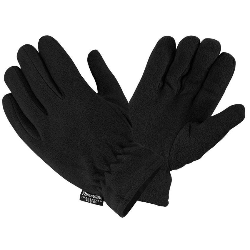 Rukavice THINSULATE  Flaušové černé
