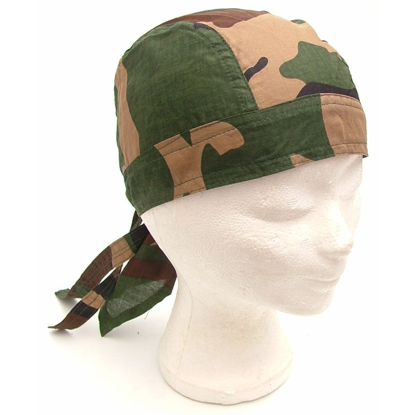 Šátek na hlavu  potisk  WOODLAND