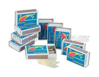 Vodě a větru odolné ZÁPALKY  extra silné