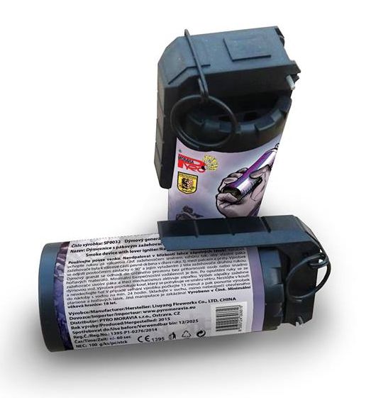 Dýmový granát PZ fialový