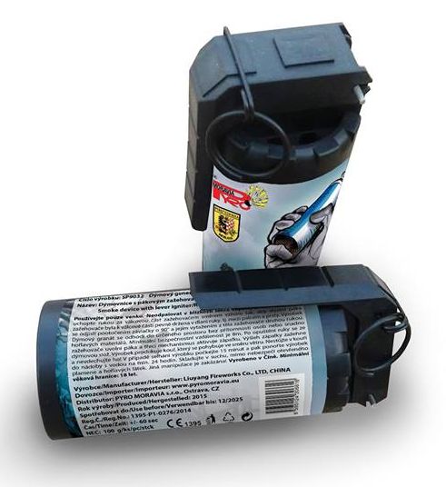 Dýmový granát PZ modrý