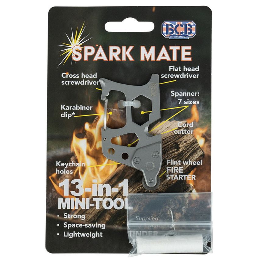 Mini Tool 13‑in‑1 spark mate s karabinou BCB