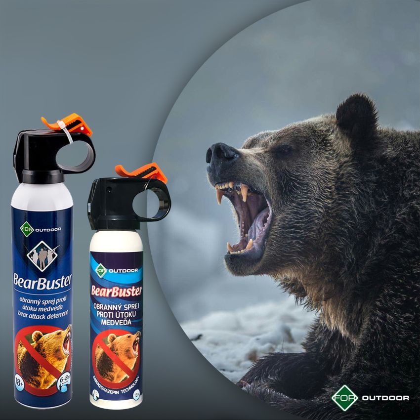 Sprej na obranu pred medvědy BearBuster 150ml