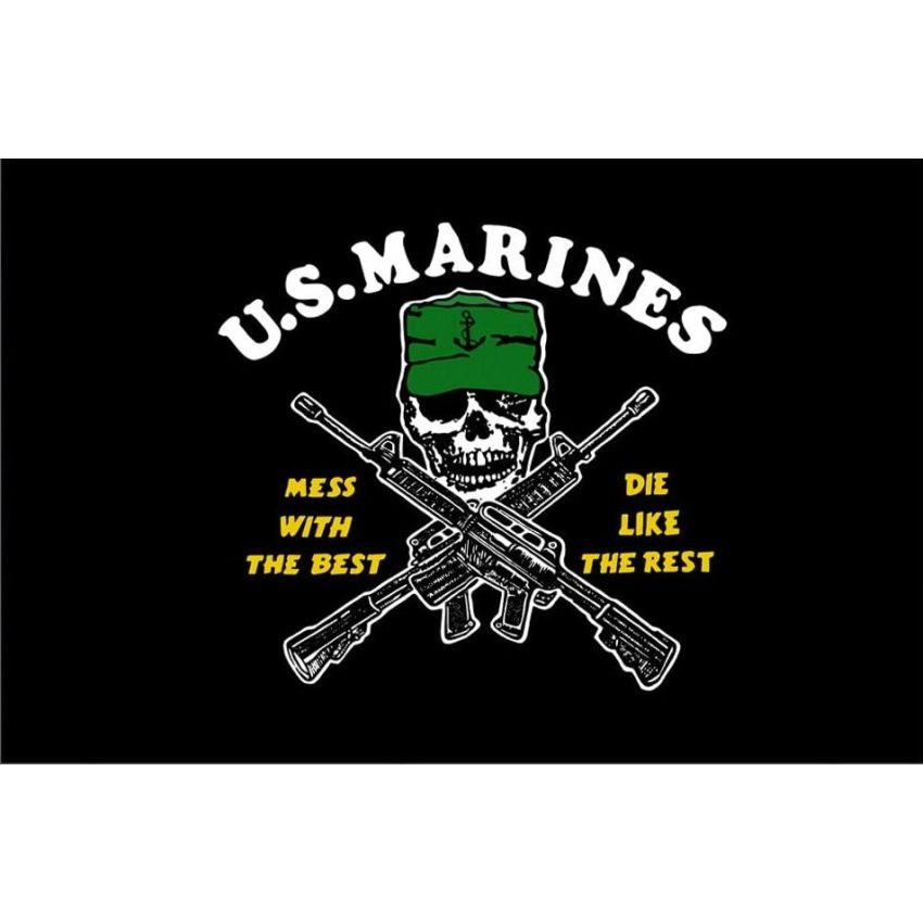 Vlajka U.S.M.C.  černá