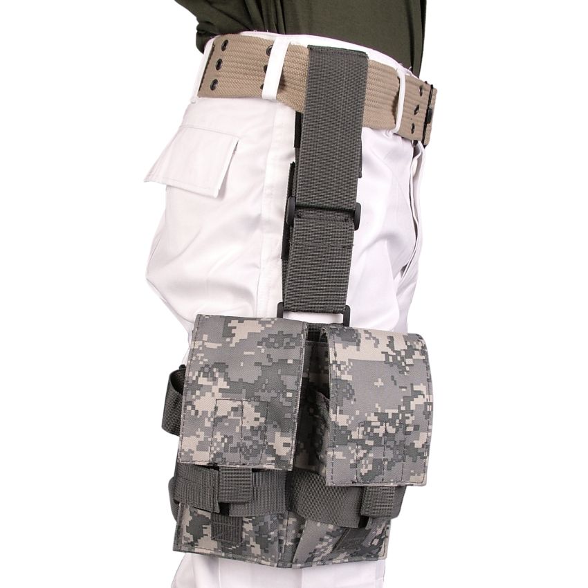 Taktická stehenní dvoj-sumka ACU