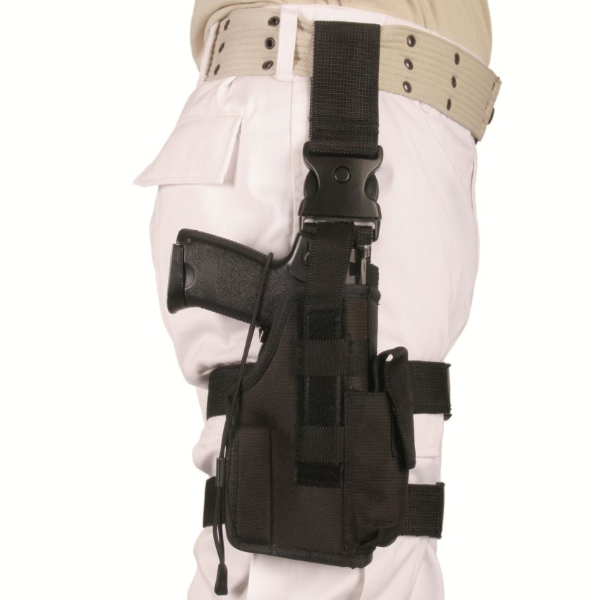 Pouzdro pistolové STEHENNÍ  NATO  - Černé