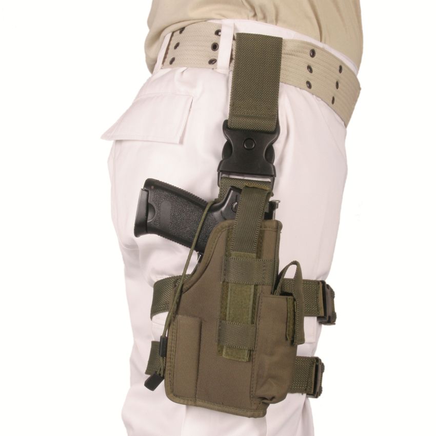 Pouzdro pistolové STEHENNÍ  NATO  - Olivové